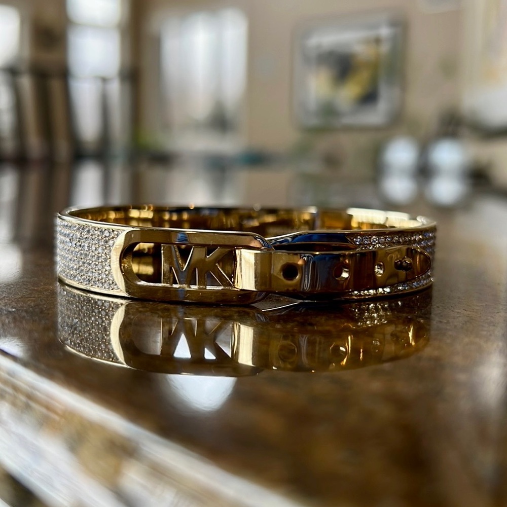 Michael Kors Gold Rhinestone Bracelet